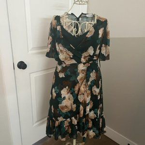 Calvin Klein fall floral dress size  6